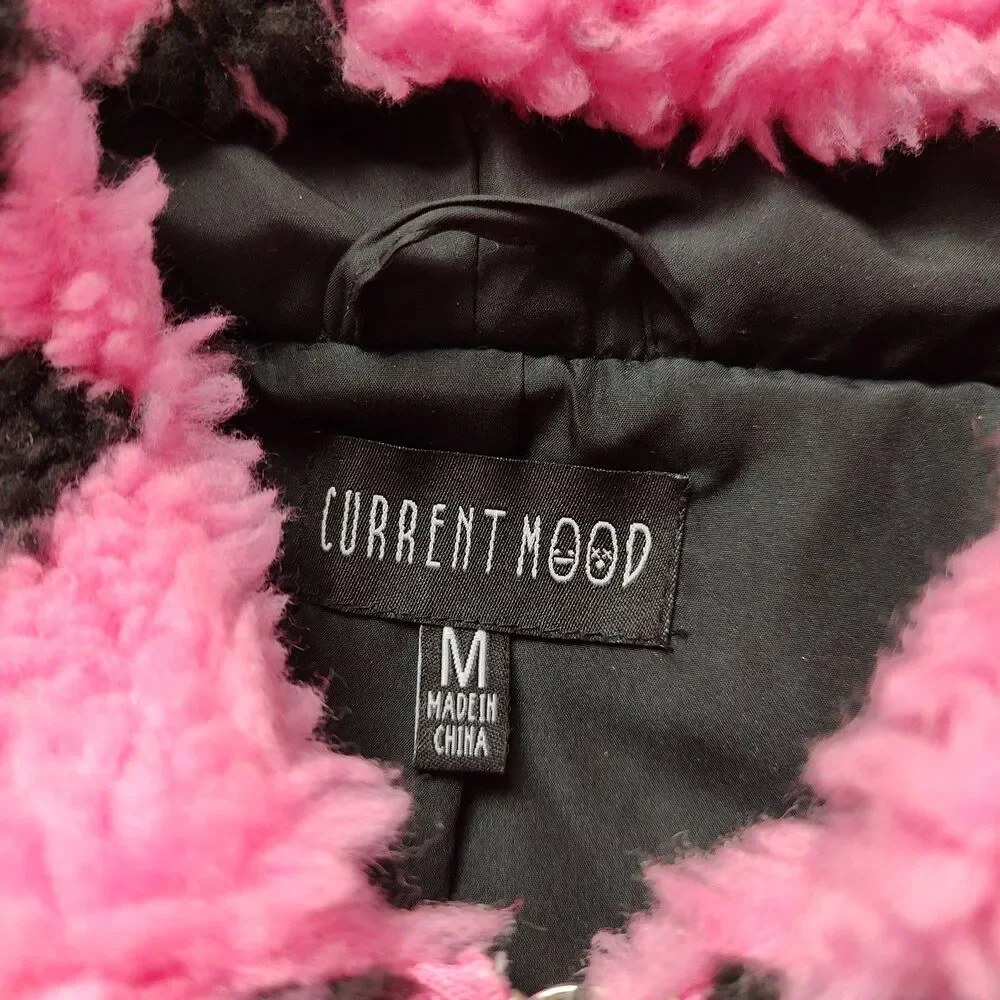 Current Mood Pink Skull Sherpa Jacket - Picture 5 of 5